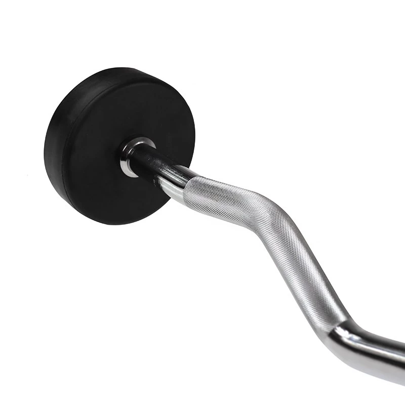 HMS GSL10 vaste gerubberde lange halter/handgreep 10 kg