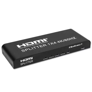 Qoltec 51799 actieve HDMI-splitter 4 x HDMI 4K x 2K | 6 Gb/s | 60 Hz