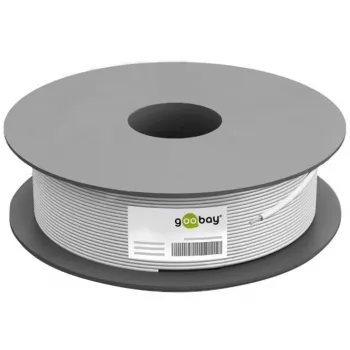 Wentronic Goobay CAT 6 netwerkkabel, U/UTP, grijs, 100 m - CCA, AWG 24/7 (litze), PVC (93884)