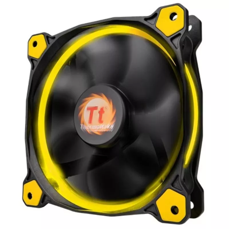 Thermaltake Riing 14 LED 140mm behuizingsventilator zwart/geel