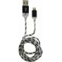 LC-POWER kabel USB-Lightning-1M-8 1 m zwart/zilver, USB-A naar Lightning (LC-C-USB-LIGHTNING-1M-8)