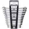 Wiha 44665 (30391) ratelringsteeksleutelset, 12-delig, metrisch 8-19 mm