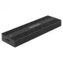 SSD-behuizing SAVIO AK-84 zwart voor M.2-schijven, USB 10 Gbit/s (Type-A / Type-C), aluminium + ABS