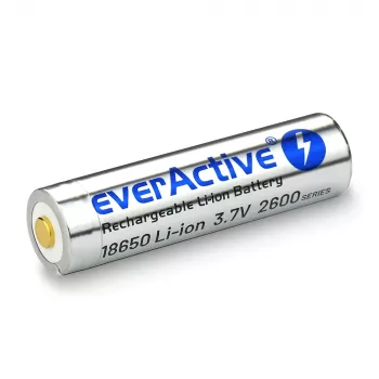 Batterij everActive 18650 3.7V Li-ion 2600mAh micro USB met bescherming BOX