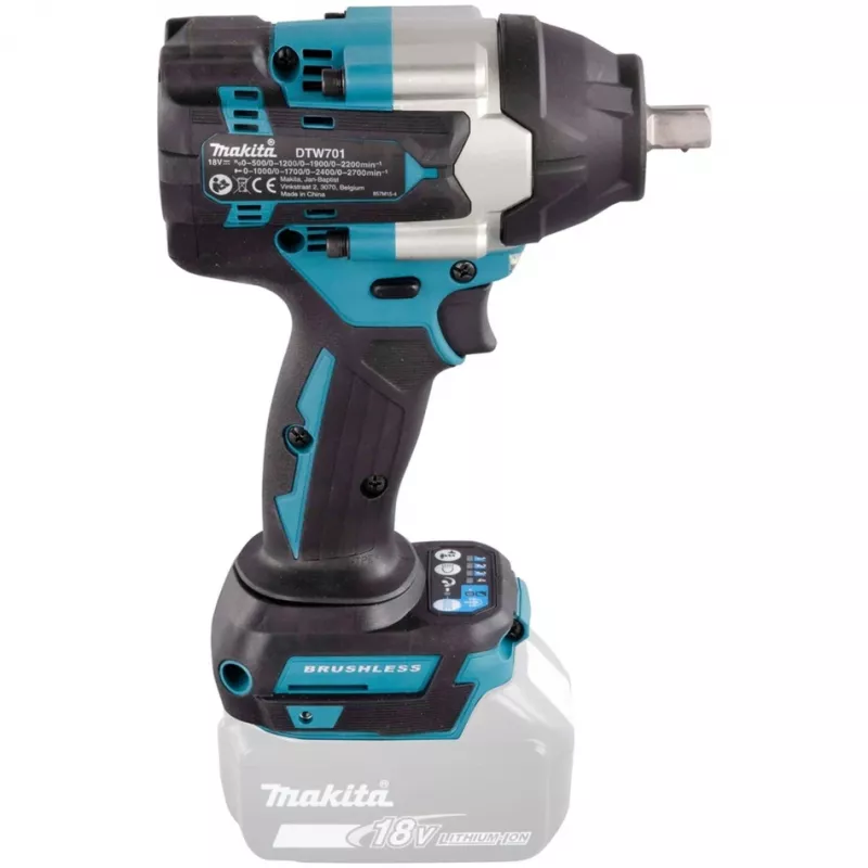 Makita DTW701Z accu-slagschroevendraaier 2700 tpm Zwart, Blauw
