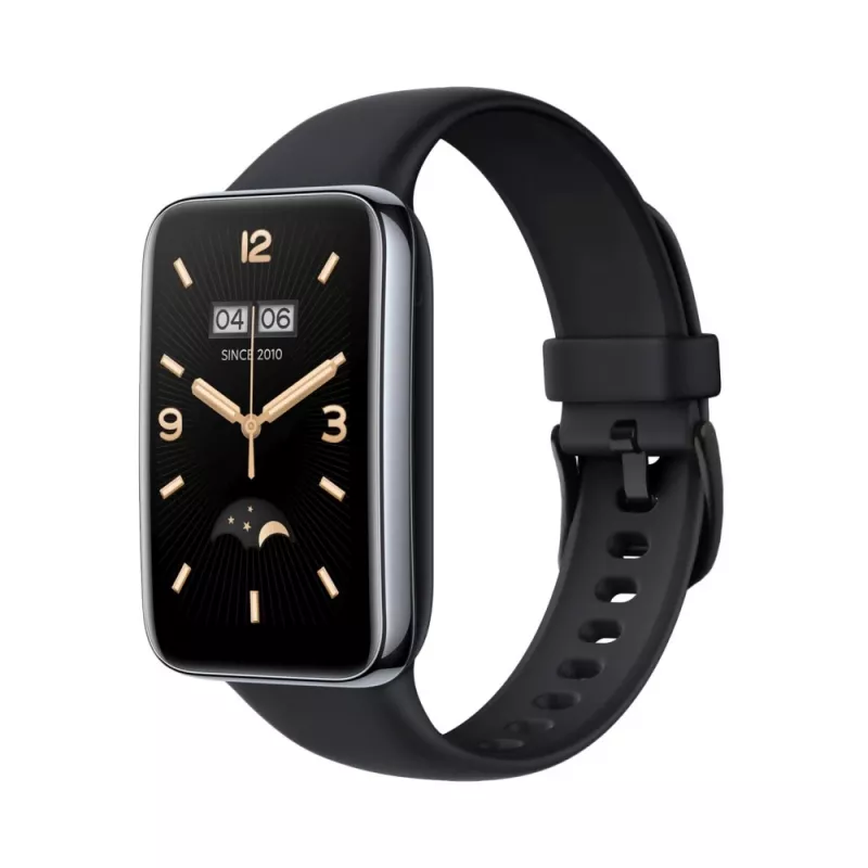 Siliconen band FIXED voor Xiaomi Mi Smart Band 7 Pro – zwart, verstelbaar, waterbestendig