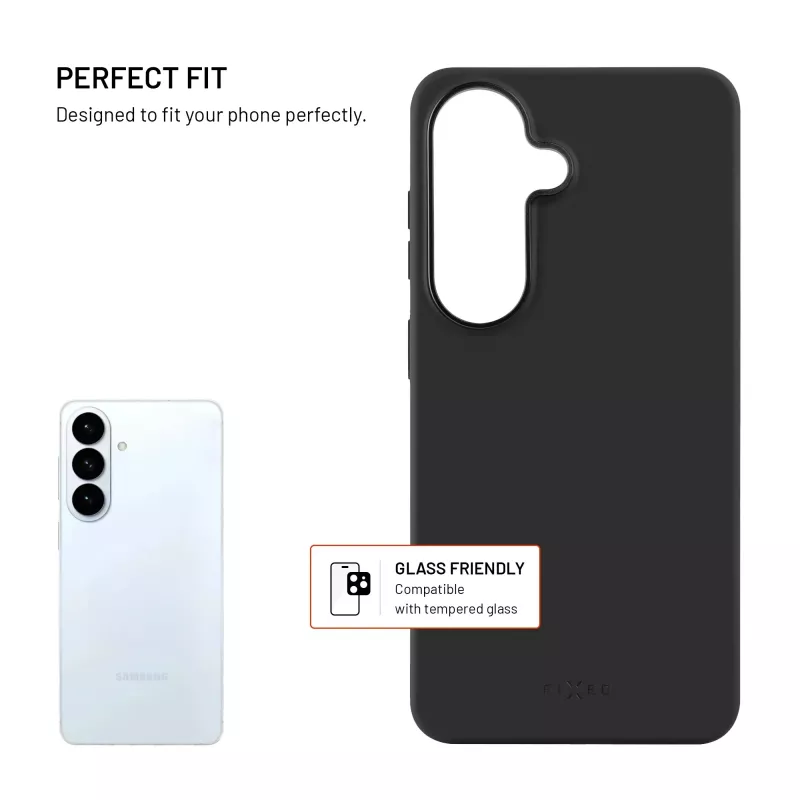 Fixed MagFlow | achterkantcover | Samsung | Galaxy S26 | vloeibaar siliconen | zwart
