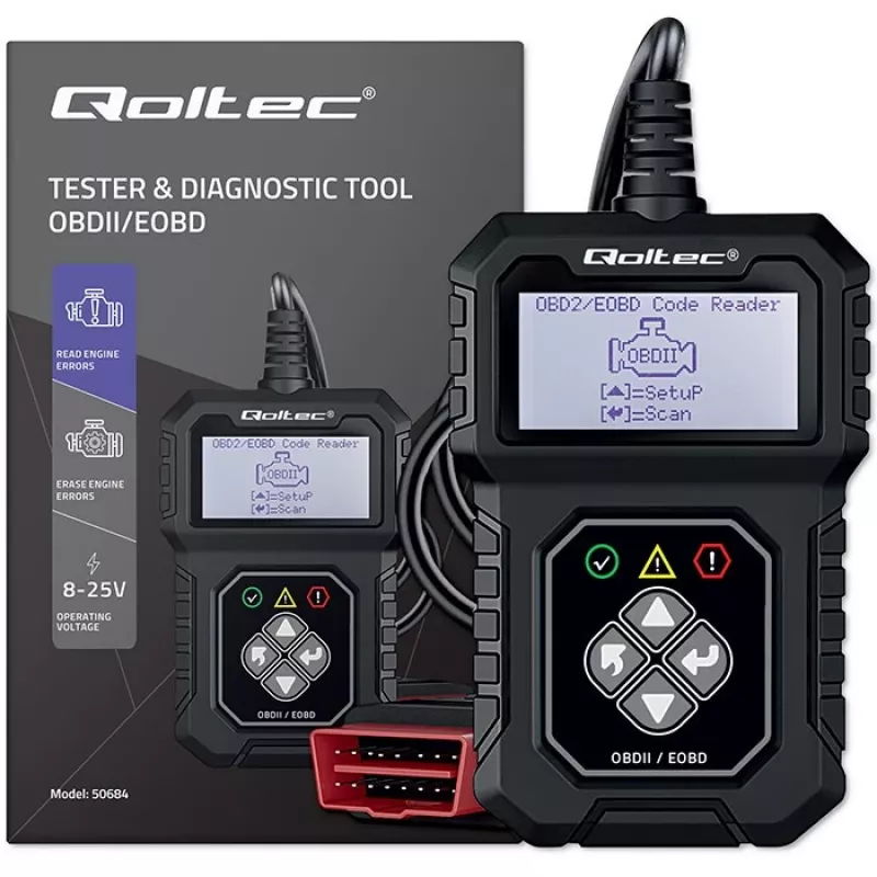 OBDII-diagnosetester QOLTEC ProLine (model 50684)