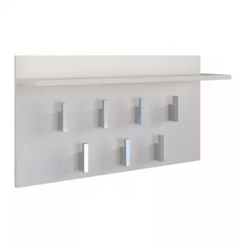 Kapstok Top e shop WIESZAK 2F BIEL MAT, spaanplaat, 7 haken, 700×200×400 mm