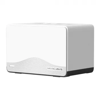 Mesh-systeem MERCUSYS Halo H27BE (3-pack) dualband 2,4/5 GHz Wi‑Fi 6, 3568 Mbit/s totaal, 3x LAN-poorten, interne antennes, wit