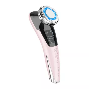 ANLAN 01-ADRY11-001 ultrasoon gezichtsverzorgingsapparaat, roze