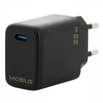Oplader voor mobiele apparaten Mobilis 001380 universeel zwart AC snel opladen