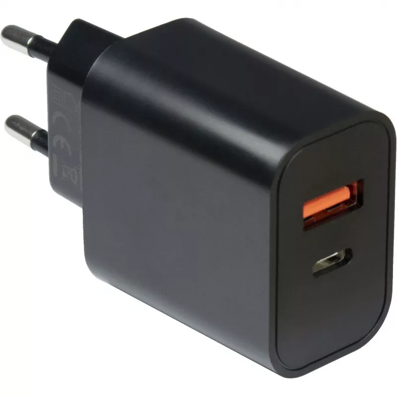 Oplader Inter-Tech PD-2120 smartphone zwart AC snelladen binnen