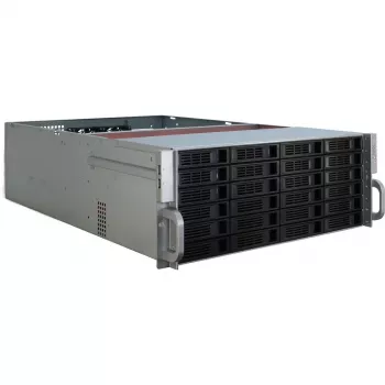 Serverbehuizing Inter-Tech 4U-4424 rack zwart, zilver