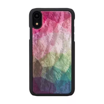 Smartphonehoesje iKins voor iPhone XR — waterbloemen-design, zwart