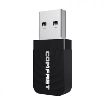 WiFi USB-adapter Comfast CF-812AC — dualband 2,4 GHz / 5 GHz, tot 1300 Mbit/s