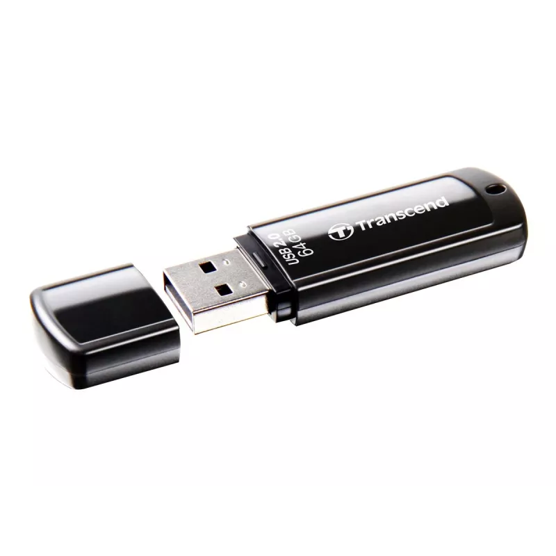 USB-flashdrive Transcend JetFlash 350 64GB, USB 2.0, zwart