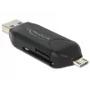 Kaartlezer DeLOCK 91734 USB/micro-USB zwart