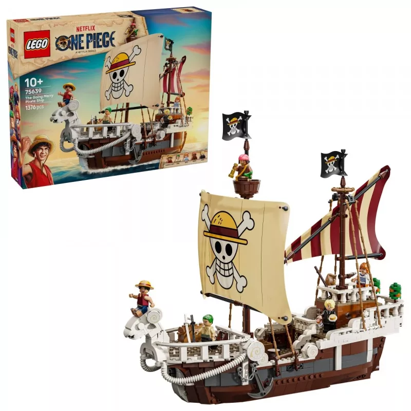 LEGO-set The Going Merry piratenschip 75639 — One Piece steenmodel