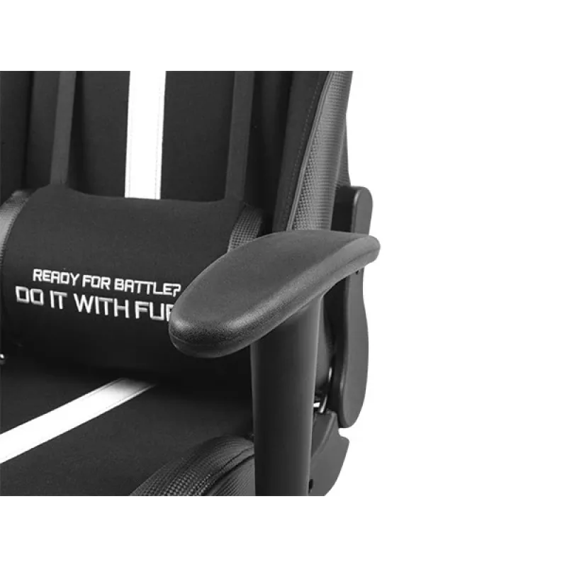 FURY Avenger XL universele gamingstoel gevoerde zitting zwart, wit