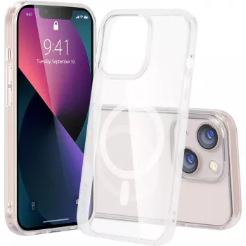 StyleShell SHOCKFlex, telefoonhoesje transparant, iPhone 16 Plus, compatibel met MagSafe