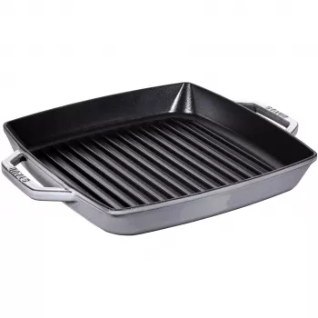 Grillpan Staub 40511-684-0 vierkant 28 cm, geschikt voor inductie, grafietgrijs
