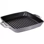 Grillpan Staub 40511-684-0 vierkant 28 cm, geschikt voor inductie, grafietgrijs