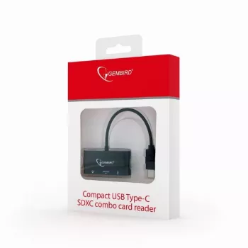 Kaartlezer USB-C SDXC/Combo/zwart