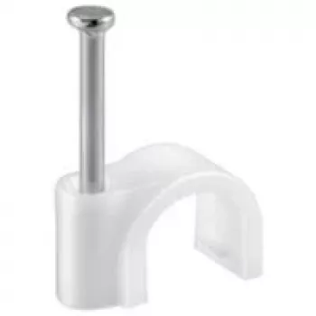 Kabelclip, wit - max. kabeldiameter: 5,0 mm