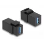 DeLOCK Keystone-module USB 3.0 A bus naar A bus zwart 1:1