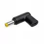 Akyga AK-ND-C01 laadadapter USB-C naar DC 5,5 x 2,5 mm voor notebooks, 18,5-20 V, 100 W