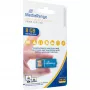 USB Nano 8 GB, USB-stick blauw, USB-A 2.0, met paperclip-functie