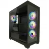 LC-Power behuizing MidiTower 715B zwart USB3.2/audio zonder voeding SEAMLESS_X (LC-715B-ON)