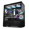 PC-behuizing CHRONIX V2 mid tower ARGB ventilator x3 zwart