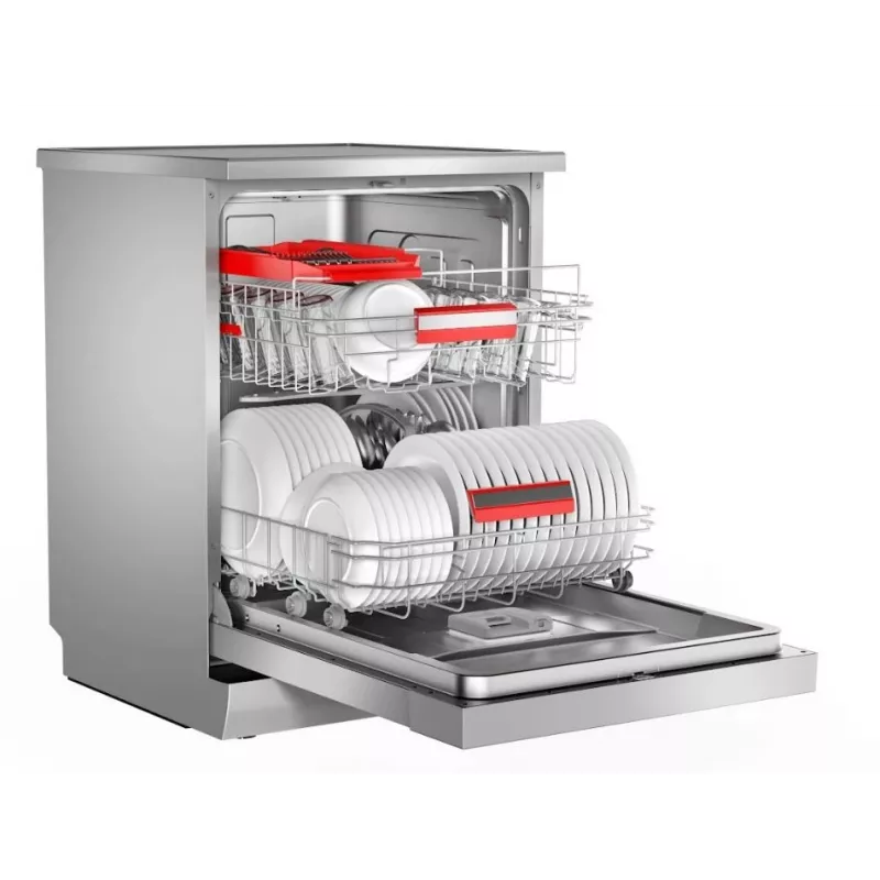 Toshiba DW-14F5EE(S)-PL vrijstaande vaatwasser, 60 cm, 14 couverts, zilver