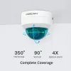 Foscam D4Z IP-beveiligingscamera voor buiten, 4 MP, 1536p, Wi-Fi AC, LAN, wit