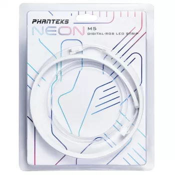 LED-strip Phanteks PH-NELEDKT_M5_WT01 — universeel 550 mm, 5 V, 5,7 W, zwart