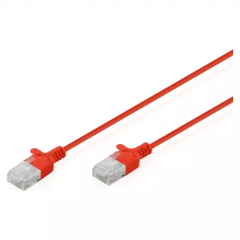 Patchkabel DIGITUS CAT6 U-UTP slank 0,5 m rood