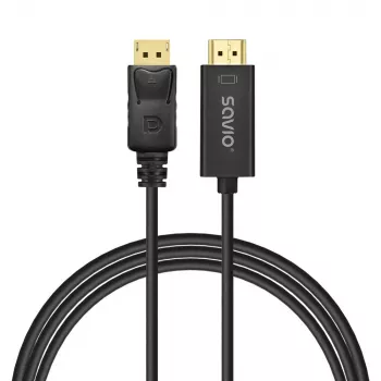 Kabel Display Port naar HDMI 1,5m, CL-183 Savio SAVKABELCL-183