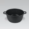 Maestro MR-4624C pan met deksel 24 cm 4 l zwart