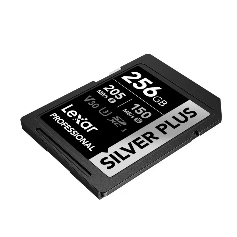 Flashgeheugen Lexar 256 GB UHS-I SDXC SilverP