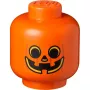 Opbergbox Room Copenhagen LEGO Storage Head Pumpkin groot oranje/zwart