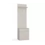 Kledingstandaard top e shop DUO, kleur kasjmier, spaanplaat, 5 haken, 1 lade, 35×50×57 cm