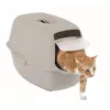 Kattenbak rotho Kuweta Bailey beige – model 4004507422, compacte overdekte kattenbak met koolstoffilter en draaggreep