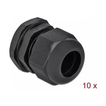 Kabelwartel DeLOCK 60222 zwart kunststof 10 stuks