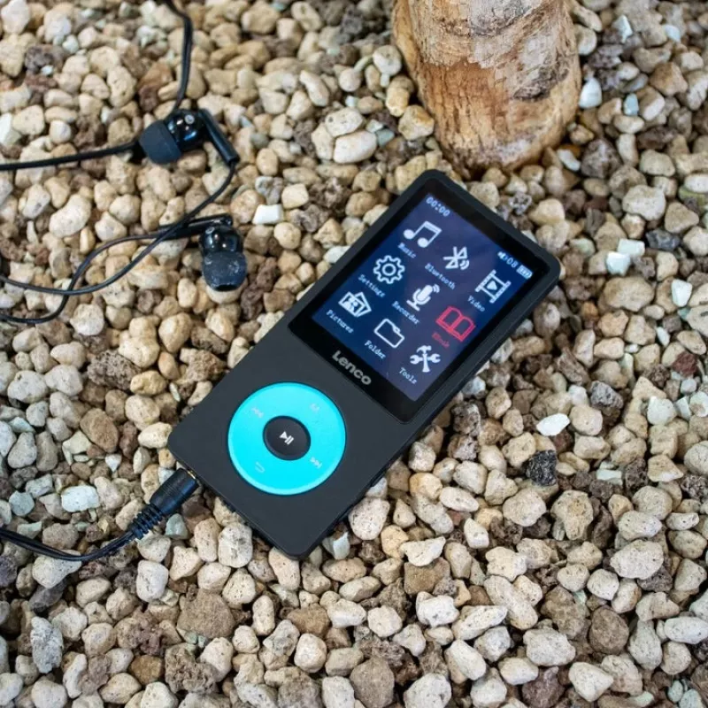 MP3-speler Lenco Xemio-860BU 8 GB zwart blauw LCD 18 uur weergave