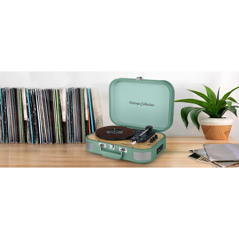 Muse MT-201WG platenspeler stereo-installatie, USB-poort, AUX-ingang