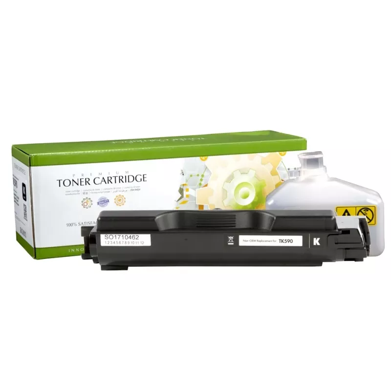 STATIC tonercartridge compatibel met Kyocera TK-590K zwart compatibel 7.000 pagina's