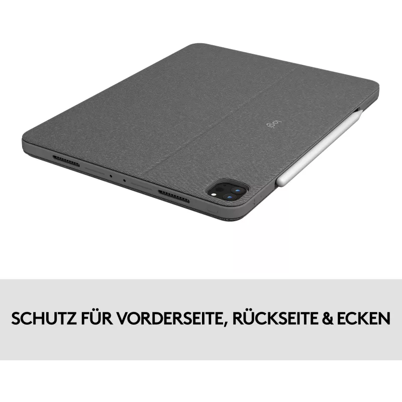 Case met toetsenbord Combo Touch US iPad Pro 11 1,2,3 Gen grijs