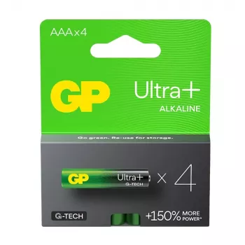 Alkalinebatterijen LR03/AAA GP ULTRA+ 4-pack